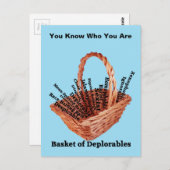 破格の言葉のかごはがき ポストカード (正面/裏面)