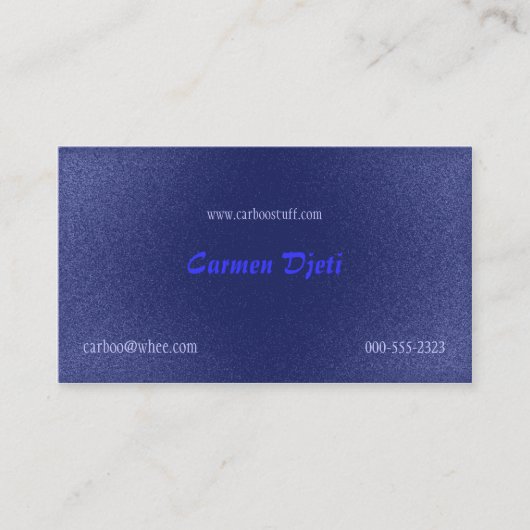 破烈するグリッター(青) 名刺 (正面)