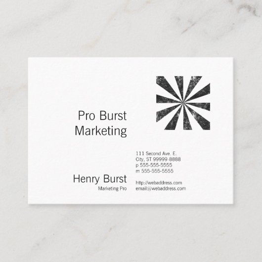 破烈(凸版印刷のスタイルの背景) 名刺 (正面)