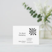 破烈(凸版印刷のスタイルの背景) 名刺 (スタンド正面)