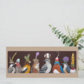 破片およびパーティーの軽食平らなカード 招待状 (スタンド正面)