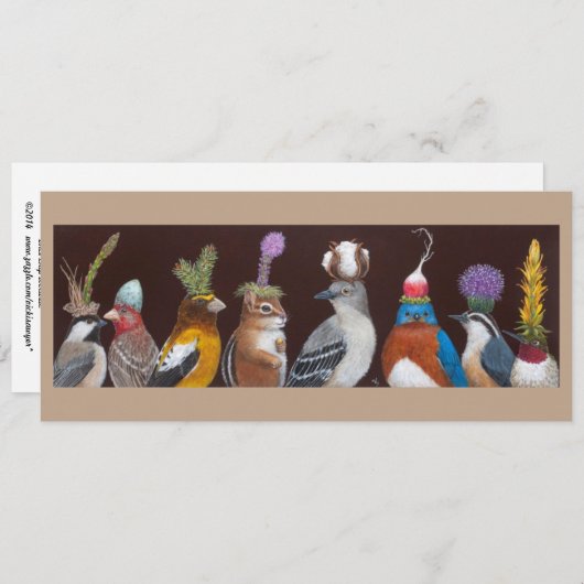 破片およびパーティーの軽食平らなカード 招待状 (正面/裏面)