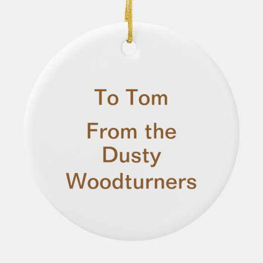 破片は木製のおもしろいなWoodturningのオーナメント回転起こります セラミックオーナメント (裏面)