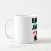 破産したアメリカか。 コーヒーマグカップ (左)