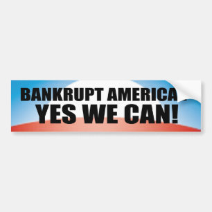 破産したアメリカか。 バンパーステッカー