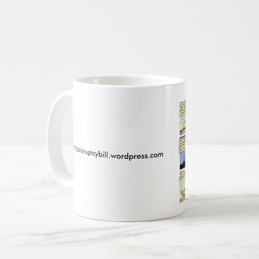 破産のビルの清掃動物のマグ コーヒーマグカップ (正面左)