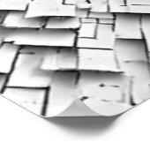 破砕されたジオメトリ：彫刻抽象芸術 ポスター (角)