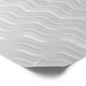 破砕された白黒ひび割れたフラクタル抽象芸術 ポスター (角)