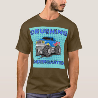 破砕幼稚園新学期モンスタートラック Tシャツ