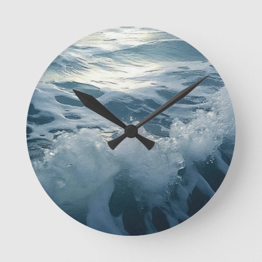 破砕波テーマ絵を描ズ ラウンド壁時計 (正面)