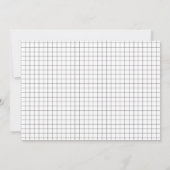 破砕Itおもしろいモダン型写真卒業 案内状 (裏面)