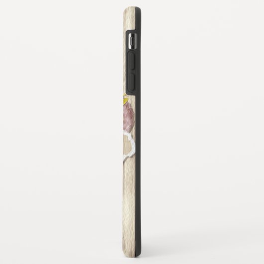 破素朴裂した紙木材油絵を描のパーソナライズ名 Case-Mate iPhoneケース (裏面/左)