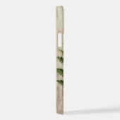 破素朴裂した紙木材油絵を描のパーソナライズ名 iPhoneケース (右側面)