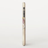 破素朴裂した紙木材油絵を描のパーソナライズ名 iPhoneケース (左側)