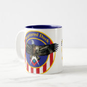 破裂させたアヒル ツートーンマグカップ (正面左)