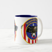 破裂させたアヒル ツートーンマグカップ (正面右)