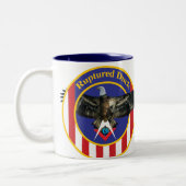 破裂させたアヒル ツートーンマグカップ (左)