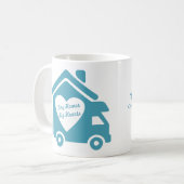 破裂させたバスコーヒー・マグ コーヒーマグカップ (正面左)