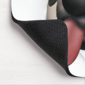 破裂しているラブラドル・レトリーバー犬(黒い) マウスパッド (コーナー)