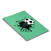 破裂するサッカーボール ノートブック (右側)