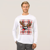 破裂する醜いクリスマスのセーター Tシャツ (正面フル)