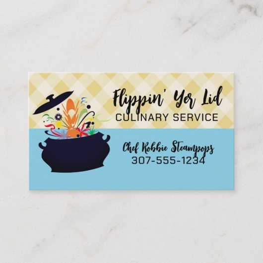 破裂アロマ料理料理シェフケータリング 名刺 (正面)