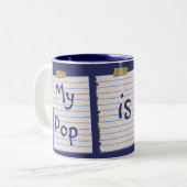 破裂音のための愛ノート ツートーンマグカップ (正面左)