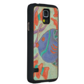 破裂音色の魚 CarvedメープルGalaxy S5スリムケース (右)