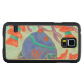 破裂音色の魚 CarvedメープルGalaxy S5スリムケース (正面(横))