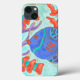 破裂音色の魚 iPhone 13ケース