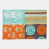 破裂音芸術パターン-裁縫 キッチンタオル (横)