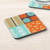 破裂音芸術パターン-裁縫 コースター (左側)