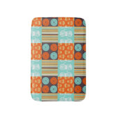 破裂音芸術パターン-裁縫 バスマット (正面縦)