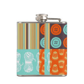 破裂音芸術パターン-裁縫 フラスク (裏面)