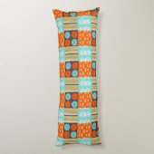 破裂音芸術パターン-裁縫 ボディピロー (裏面 (縦))