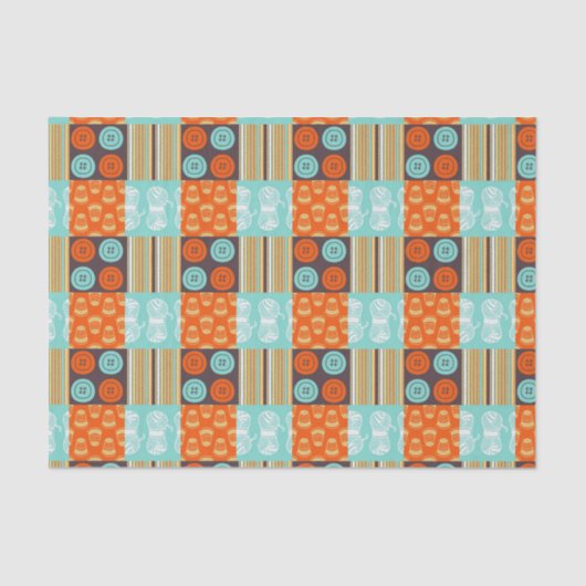 破裂音芸術パターン-裁縫 薄葉紙 (正面)