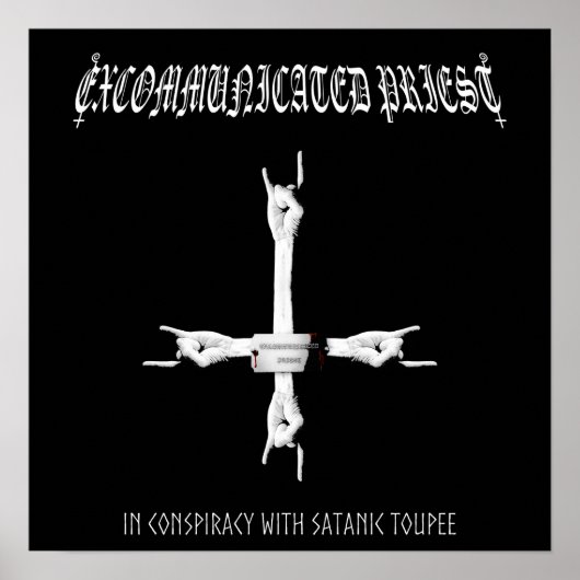 破門された司祭「共謀中」のポスター ポスター (正面)