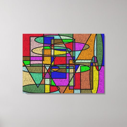 硝子体染色ガラス キャンバスプリント (正面)