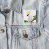 硫黄によって頂点に達されるオウムPin 缶バッジ (インサイチュ)