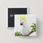 硫黄によって頂点に達されるオウムPin 缶バッジ (正面&裏面)