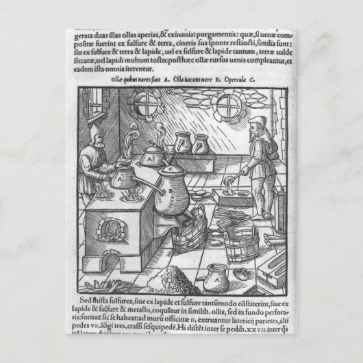 硫黄の使用 ポストカード (正面)