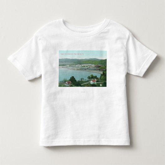 硫黄の空中写真は水銀鉱山を取引します トドラーTシャツ (正面)