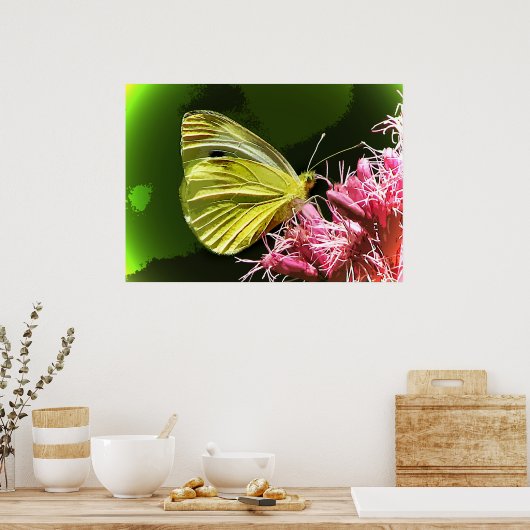 硫黄の蝶の印象 ポスター (キッチン)
