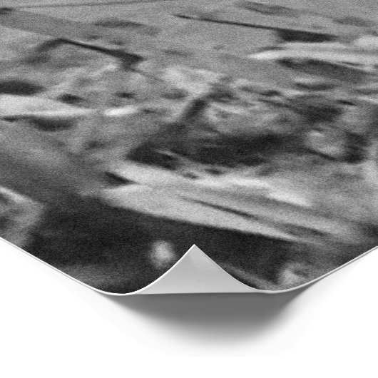 硫黄島にアメリカ国旗を揚げる（1945年） ポスター (角)