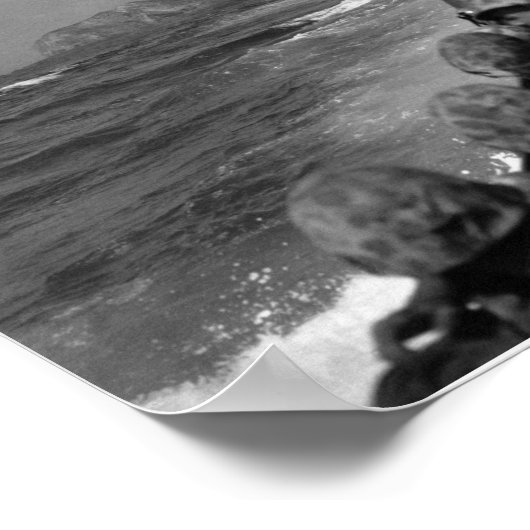 硫黄島に接近する海兵隊 – 1945第2次世界大戦- ポスター (角)