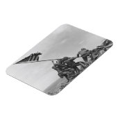 硫黄島の旗を掲げる マグネット (左側)