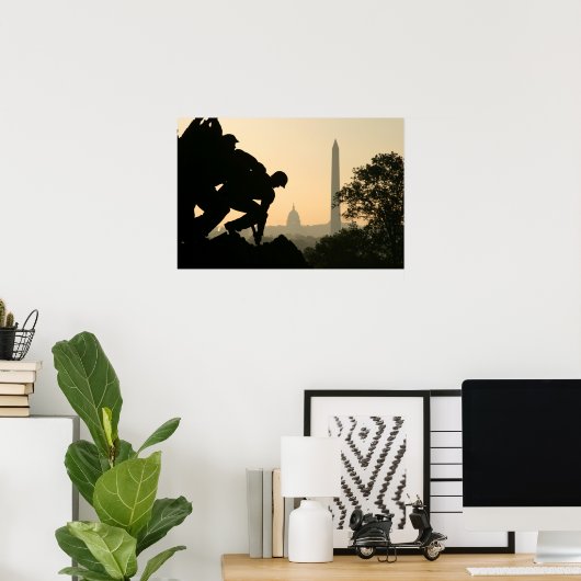 硫黄島の朝 ポスター (ホームオフィス)