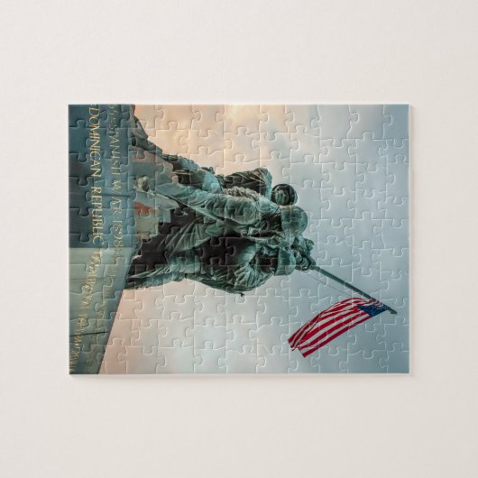 硫黄島の記念のジグソーパズル上の日没 ジグソーパズル (横)