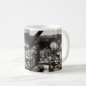 硫黄島のWWII米国の海兵隊員 コーヒーマグカップ (正面右)