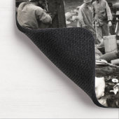 硫黄島のWWII米国の海兵隊員 マウスパッド (コーナー)